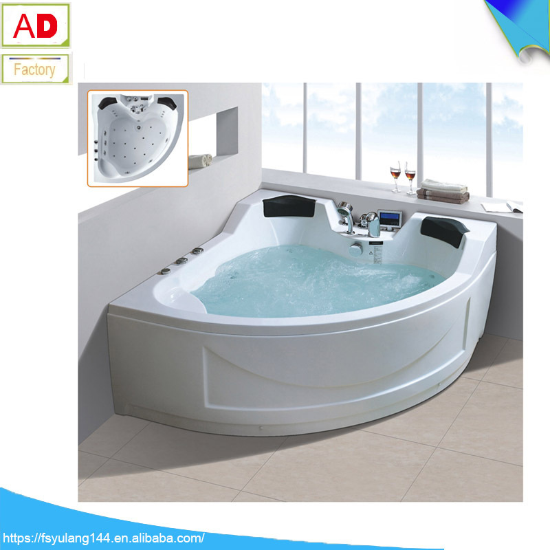 New Designer Jacuzzi High-end Brand Fan-shaped Triangle Surf Tub Spa Pool Indoor Bathtub