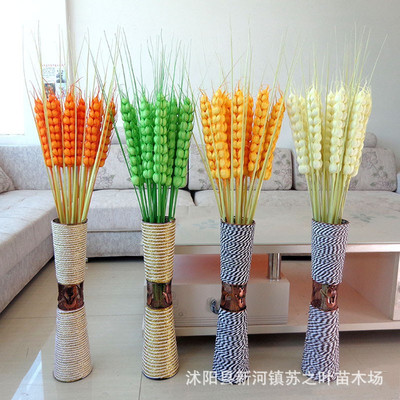 仿真麦子麦穗批发仿真干花麦子稻谷家居装饰落地田园风格麦子稻穗|ru
