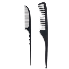 Hair Styling Comb, Straightening Comb, Teasing Comb, Paddle Wave Brush, Crescent Teasing Comb with Pointed Tip, Beauty Grooming Tools