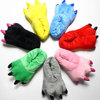 Comfortable footwear suitable for men and women, cartoon coral plush multicoloured dinosaur, wholesale