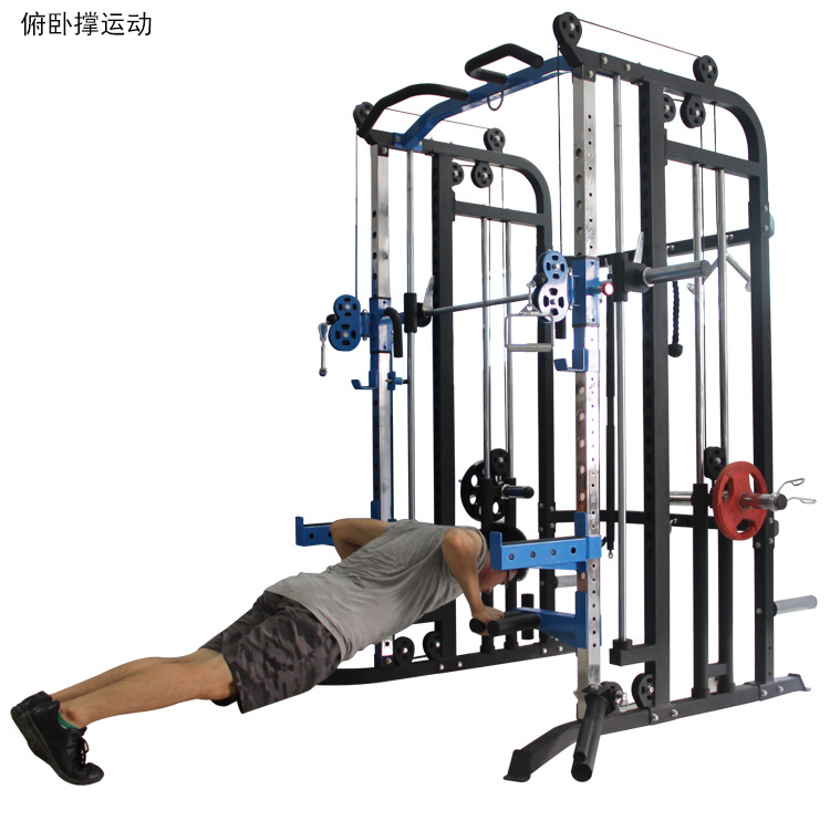 多功能综合力量训练器械史密斯深蹲架卧推大飞鸟商用组合健身器材-阿里巴巴