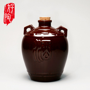 Античный jubebe red glaze 5 фунтов двойного винных слов керамический винный алтарь 5 фунтов винного алтаря