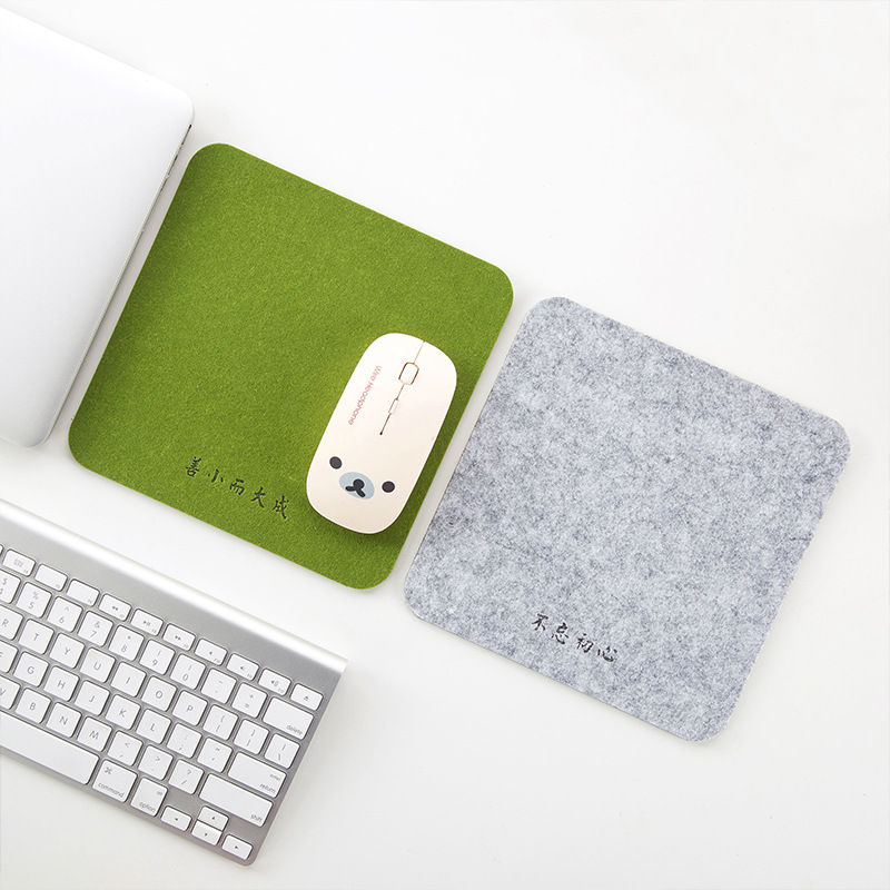 批发毛毡鼠标垫 小号加厚办公电脑桌垫可定制logo广告创意鼠标垫|ms