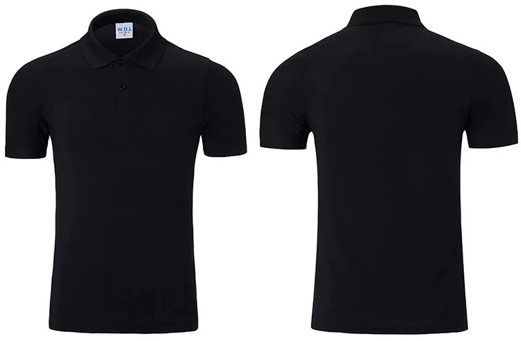 Cotton polo for work, with short sleeve, custom-made