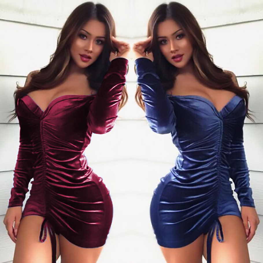 Womens Sexy Long Sleeve Backless Bodycon Mini Dress Elegant Fit Stylish Design Perfect for Parties Wholesale