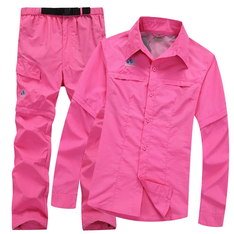 Летний тонкий мужской и женский солнцезащитный Быстросохнущий комплект брюк для одежды, уличный модный Быстросохнущий легкий дышащий Съемный костюм