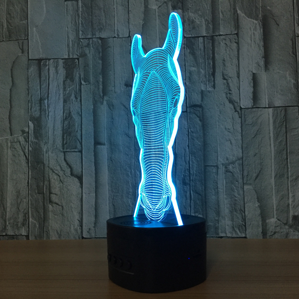 3d led 创意灯 相框式3d灯七彩遥控触摸礼品