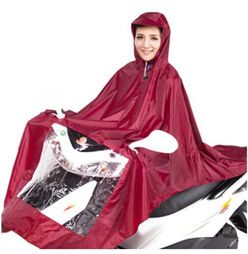 优质韩版时尚加厚涤纶摩托车电动车雨衣成人雨披旅游居家所需品|ms