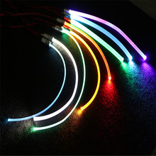 3mm導光條通體發光汽車氛圍燈玩具輪廓燈普亮 超亮PMMA材質軟光纖
