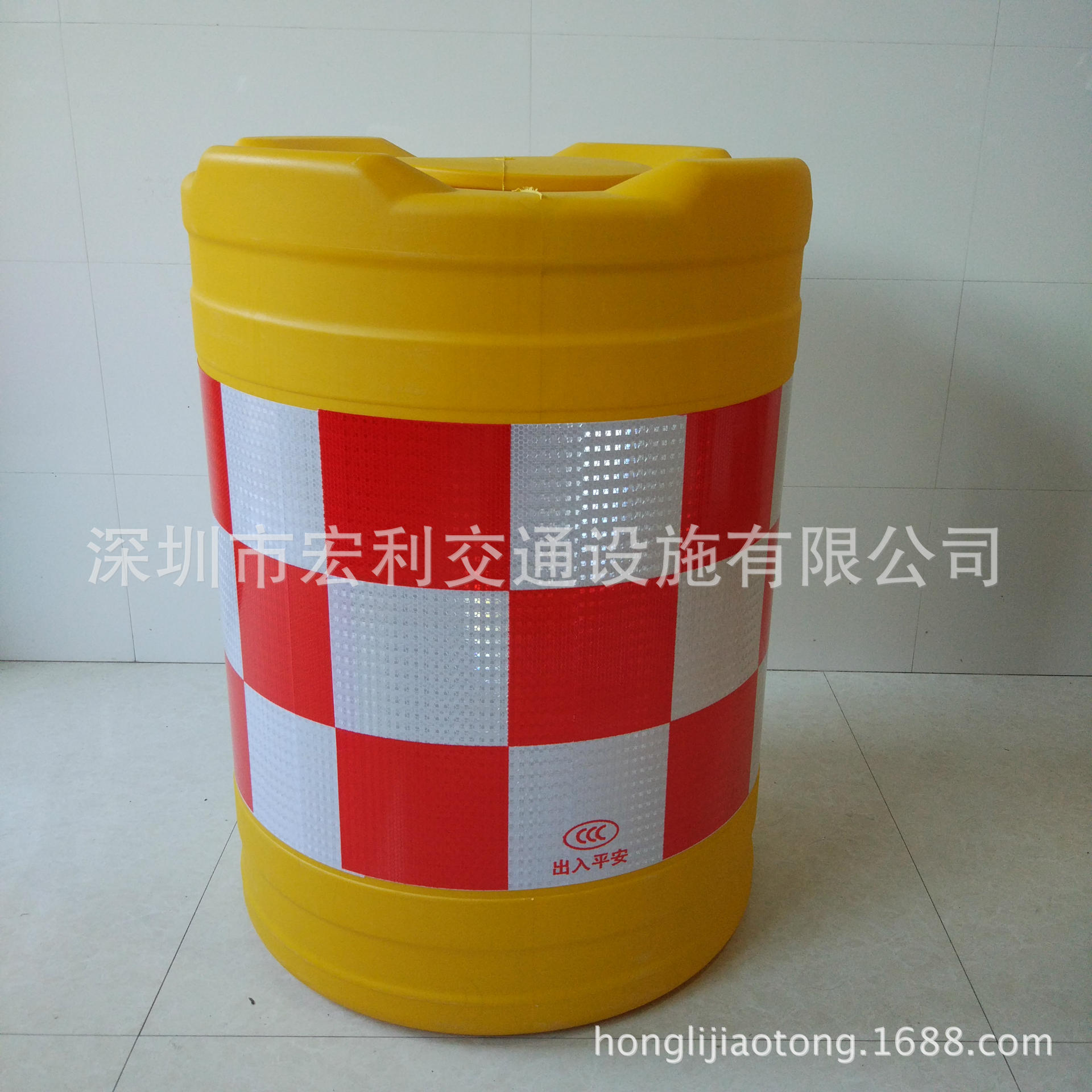 厂家直销道路施工隔离吹塑滚塑船型可灌沙灌水塑料警示圆形防撞桶|ru