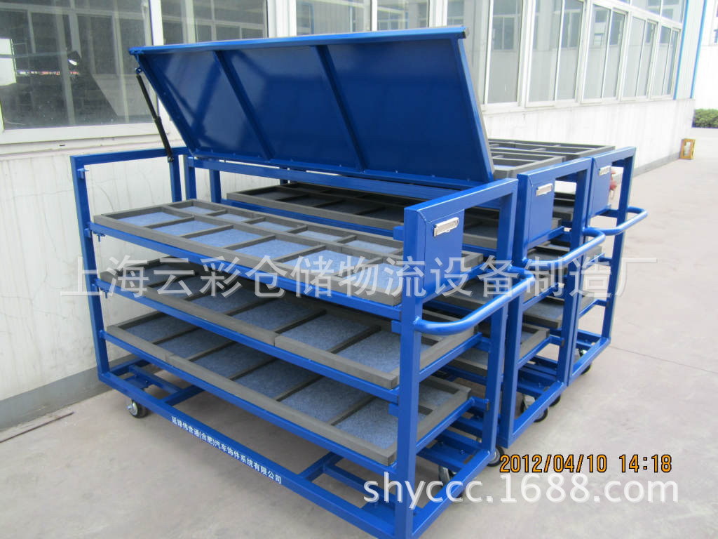 工位车布袋车汽车零部件工位器具汽车零部件转运架