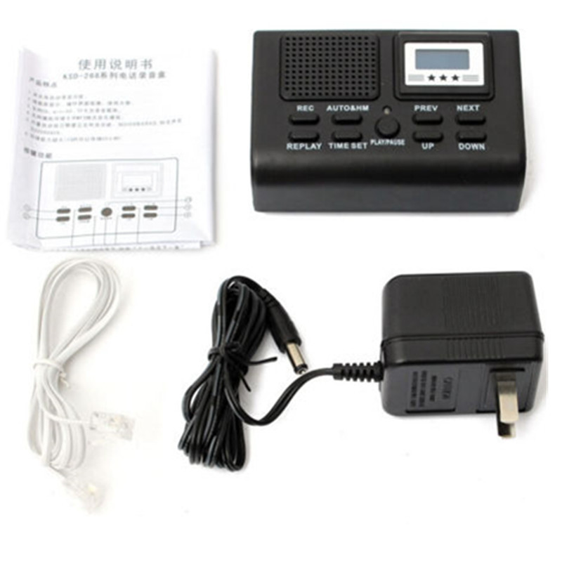 插卡電話錄音盒 多功能獨立式錄音 支持SD卡 座機固話自動錄音