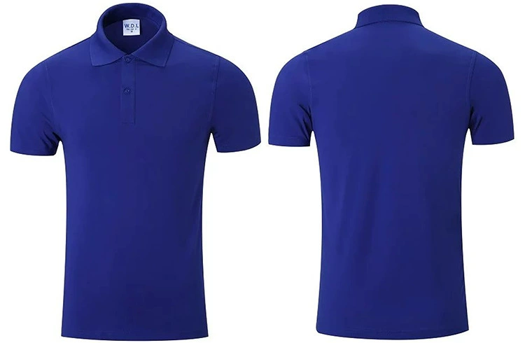 Cotton polo for work, with short sleeve, custom-made