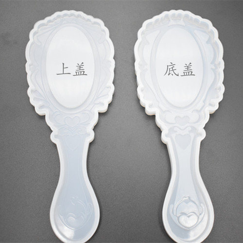 Mirror crystal glue UV resin glue handmade silicone mold retro mirror comb mold DIY handmade glue