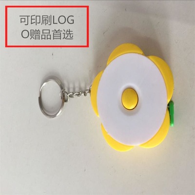 厂家直销迷你塑料小卷尺1.5米伸缩可爱卡通卷尺 便携自动可印logo|ru