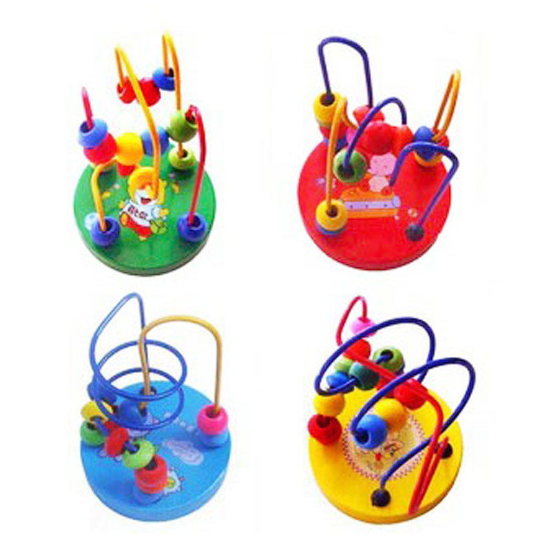 disk Round the bead Infant toys Children’s Toys Educational toys Children bead rack Bead rack