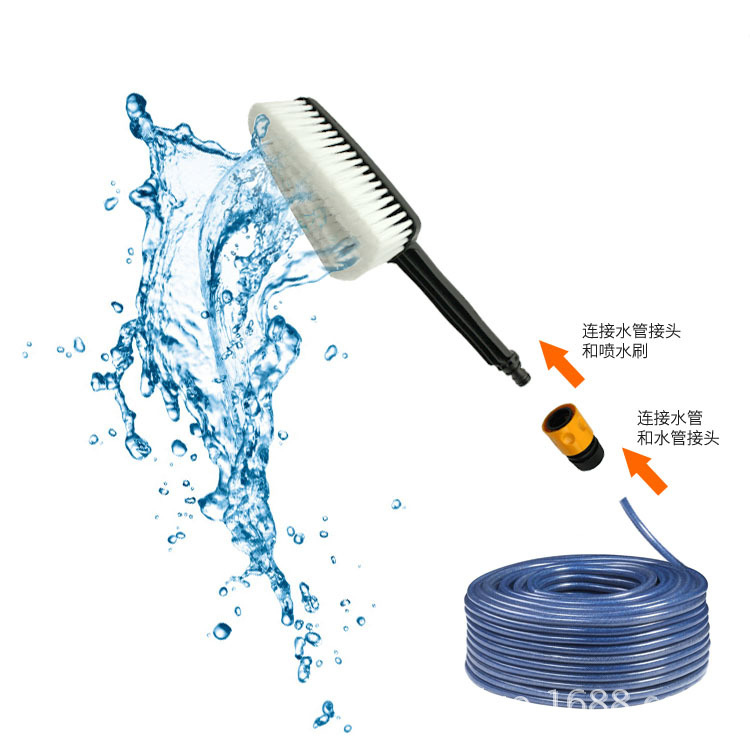 厂家直销长毛洗车通水涮汽车小涮洗车拖把汽车多用刷车泡沫清洁刷