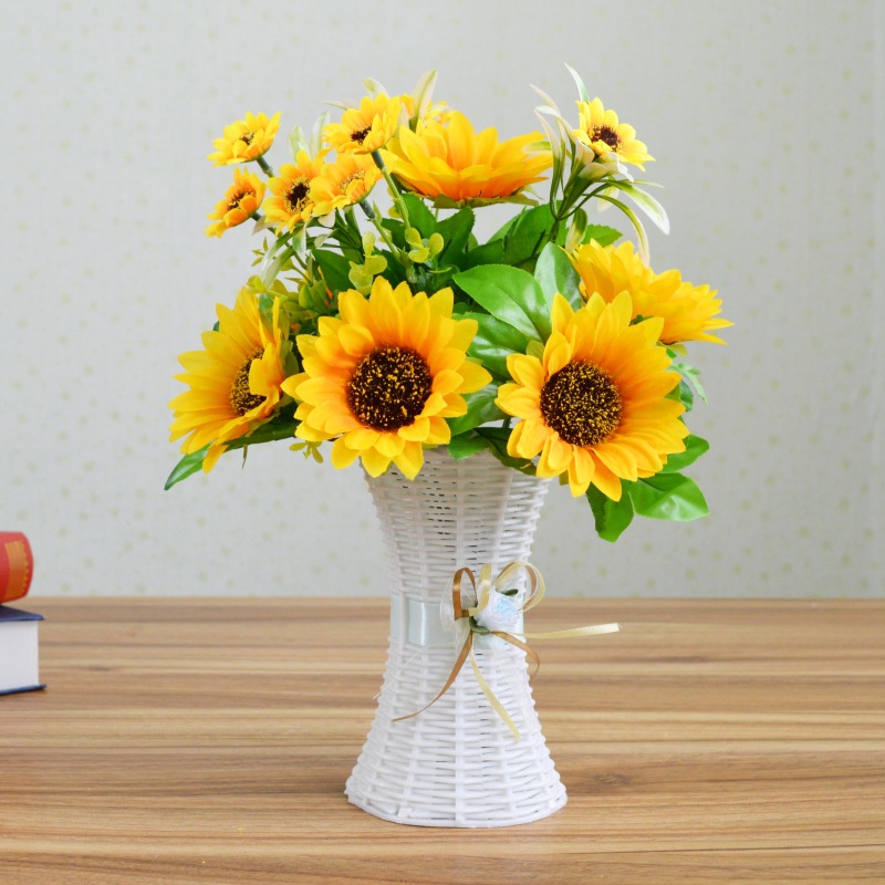 客厅卧室摆设仿真花艺套装饰品摆件室内餐桌茶几塑料花卉假花盆栽