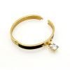 Fashionable epoxy resin stainless steel, bracelet