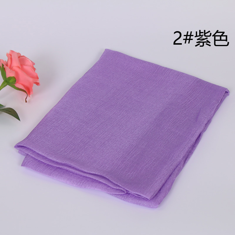 #2紫色 (4)  -棉麻围巾批发 披肩头巾多用途
