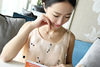 Accessory, necklace from pearl, chain for key bag , Korean style, Aliexpress