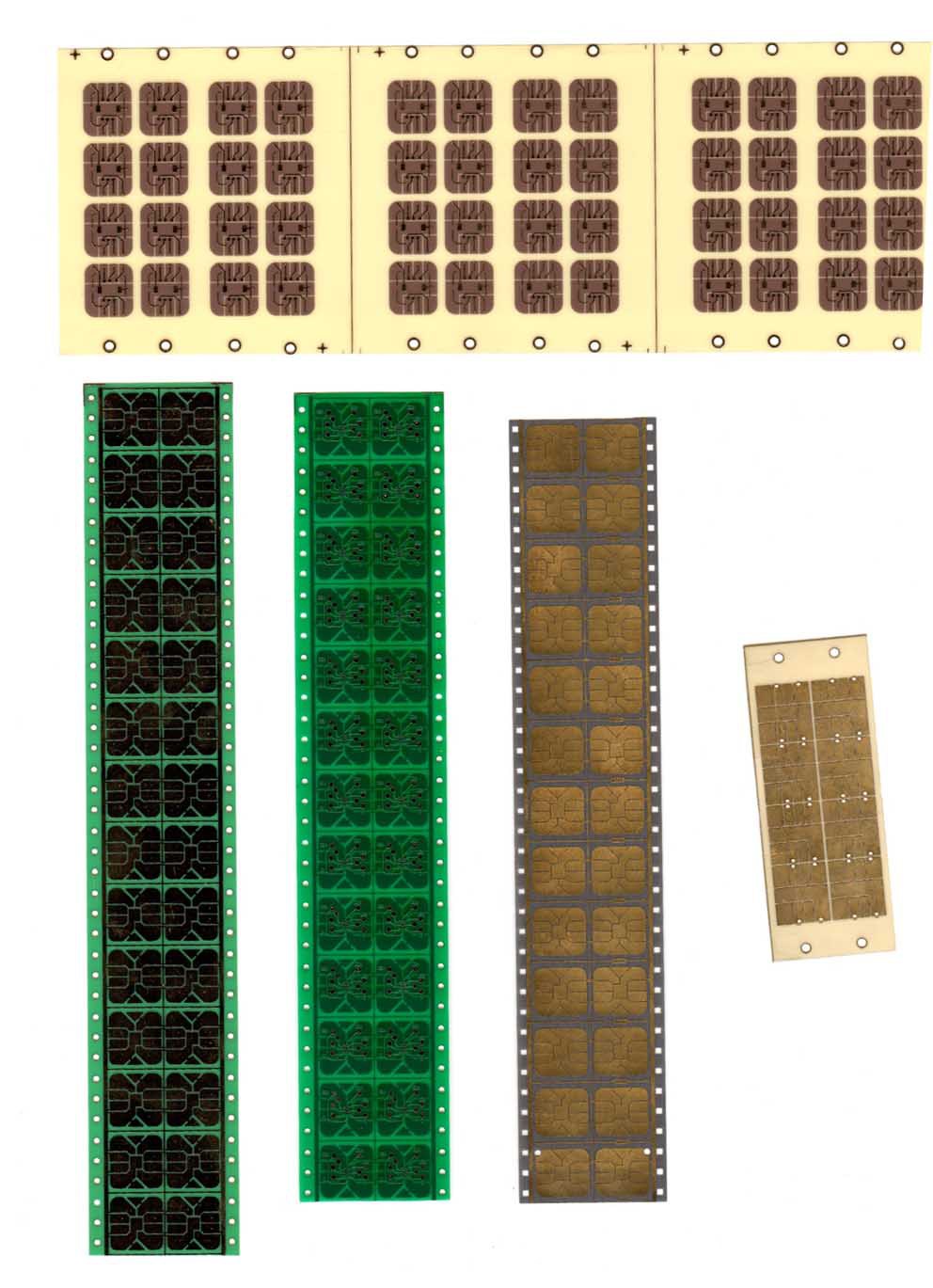 SIM卡载带PCB,智能卡卡面PCB,IC卡卡条PCB,接触式卡载板PCB,-钱眼产品