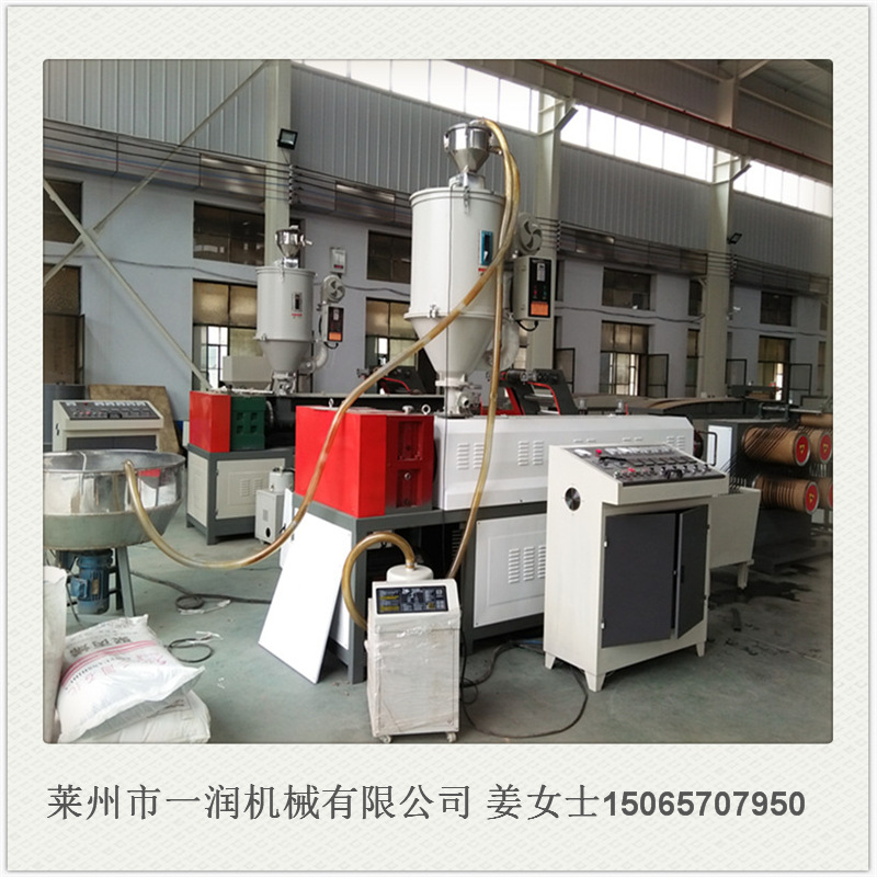 山东莱州拉丝机 PP塑料拉丝机PE圆丝拉丝机 尼龙胶丝绳生产设备