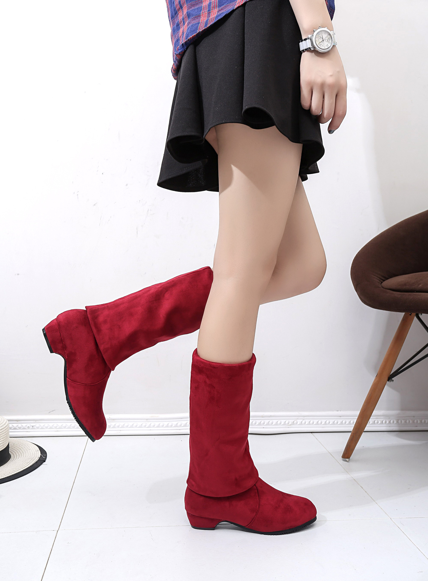 Bottes femme ARBRE ROUGE SALUT en Daim - Ref 3355375 Image 25