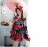 A full set of cherry blossoms Cosplay anime costumes Japanese kimono Lolita princess dress