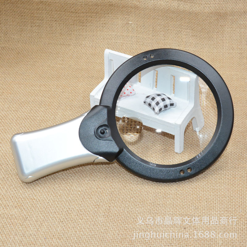晶辉  厂家直批  手持桌面台式两用老人看报看书阅读放大镜1713-1