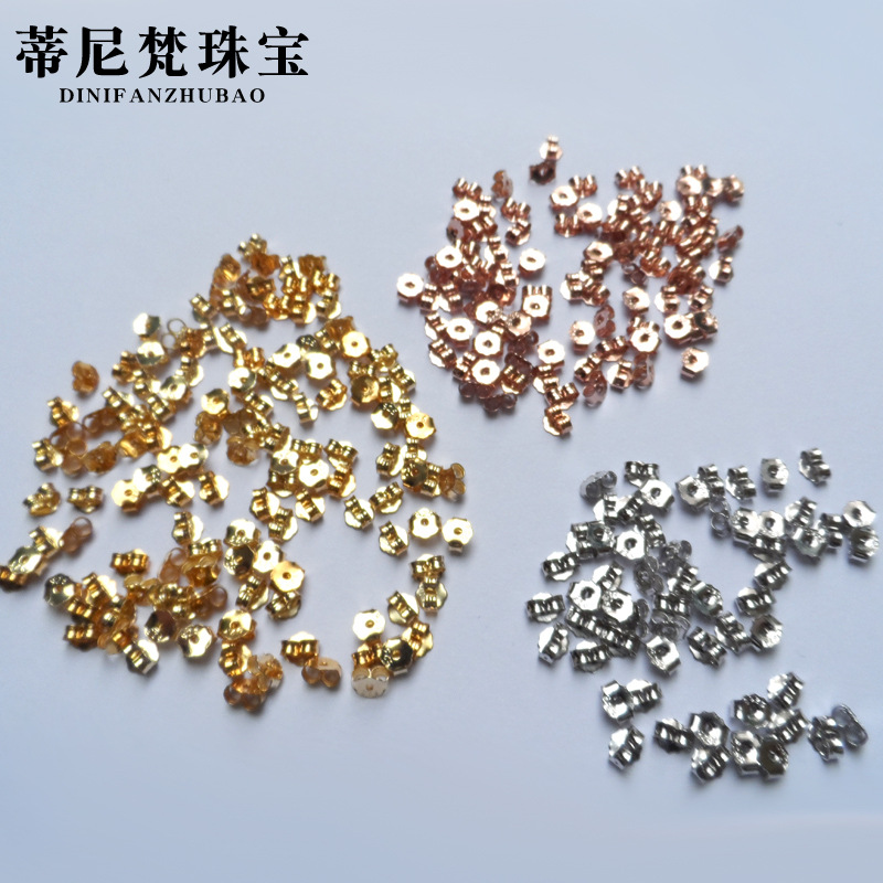 S925 pendientes de plata esterlina de plata del oído del enchufe del oído de las niñas hebilla de la joyería de plata oído trasero tapa fábrica al por mayor accesorios de plata del enchufe del oído