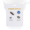 Set, sapphire earrings, European style, wish, suitable for import