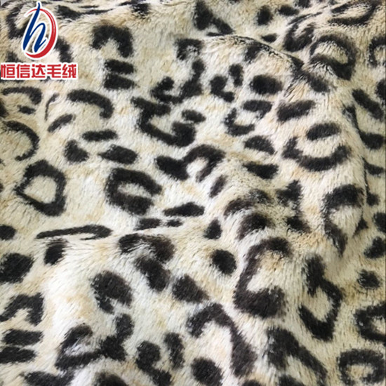 厂家生产 PV绒印花 小兔毛印花 玩具绒刷花面料  长毛绒家纺面料