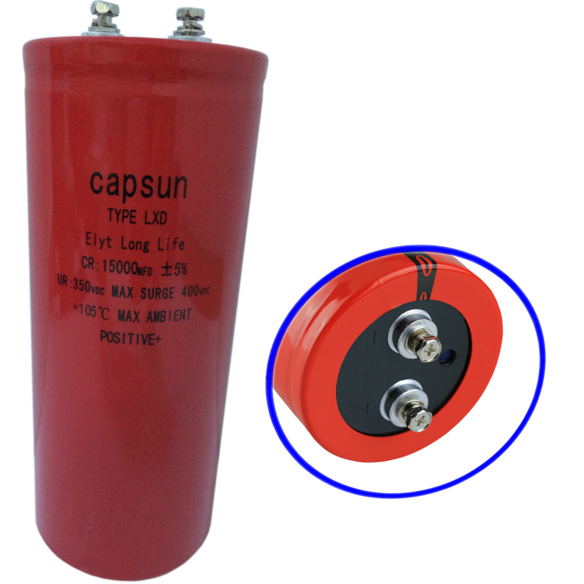 电容厂家 电解电容器 15000UF350V 混合动力系统用铝电解电容器