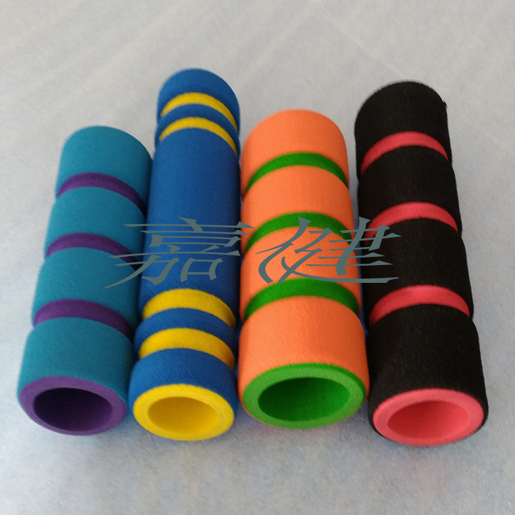 生产订制nbr发泡橡塑管 黑磨泡棉管套 儿童摇马推车海绵手柄把套