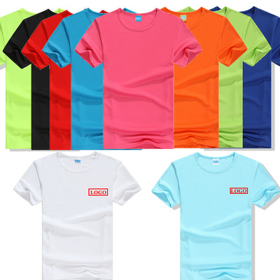 customized Short sleeved ventilation Sweat Quick drying T-shirt motion Quick drying outdoors coverall advertisement T-shirt LOGO