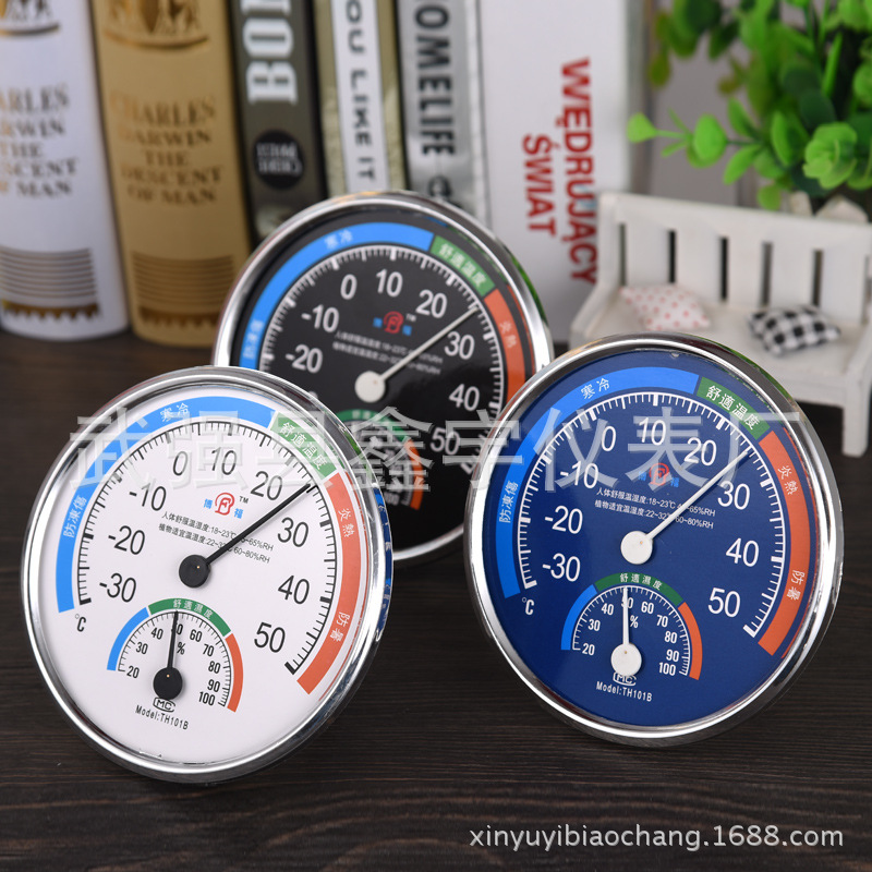 TH-101B家用指针温度计 室内温湿表婴儿房湿度表温度计