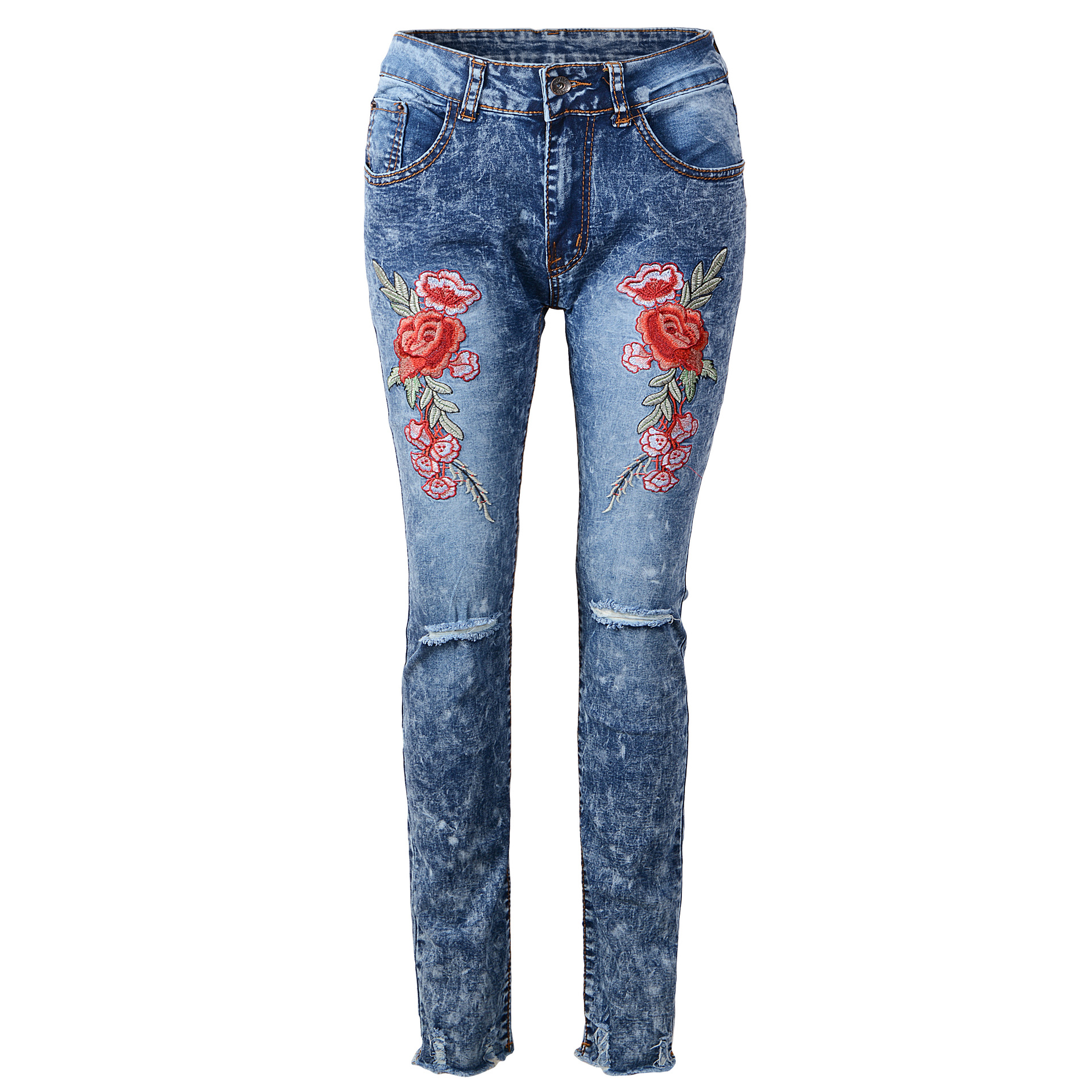 2021 Fashion Womens Jeans Stylist High Quality Denim Pants Womens