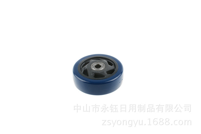 厂家供应 100*32中型双轴通花轮 脚轮 配件 单轮 万向轮 轮子