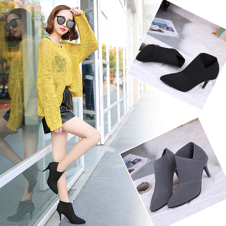 Bottes femme en Tissu - Ref 3355476 Image 8