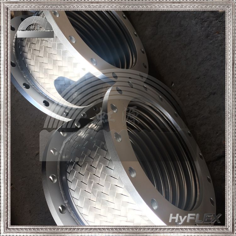 大口径泵软连接 软接头 双层钢带编织网金属软管 450 500 600MM