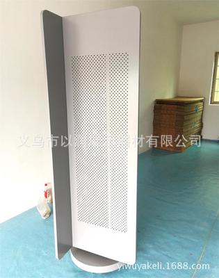 专业定做表面喷塑创意铁展架 金属结构可移动旋转展示架 可印logo|ms