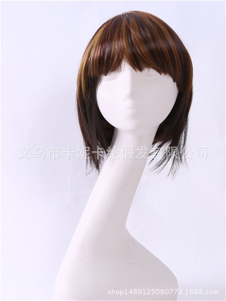 Stage Student envía cabeza BOBO, nueva fiesta de moda, carnaval, peluca corta para damas