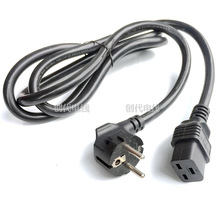 厂家直销16A欧标延长线欧标弯头品字尾电源线1.5米 EU Power cord