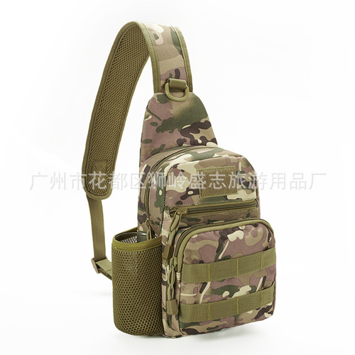 Amazon Water Bottle Cover Chest Bag Outdoor Sports Cycling Shoulder Bag Camouflage Tactical Chest Bag Messenger Bag