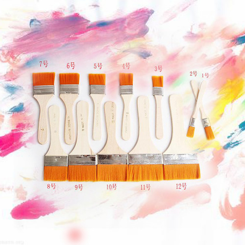 Factory direct supply nylon hair painting brush barbecue painting board brush gouache oil painting brush paint brush dust brush wholesale