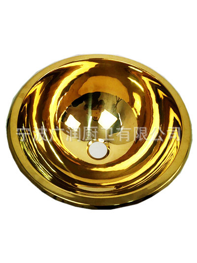 Venta directa de fábrica RV Acero inoxidable Fregadero dorado Yate Fregadero dorado RV Guangrun Accesorios de cocina y baño GR-560