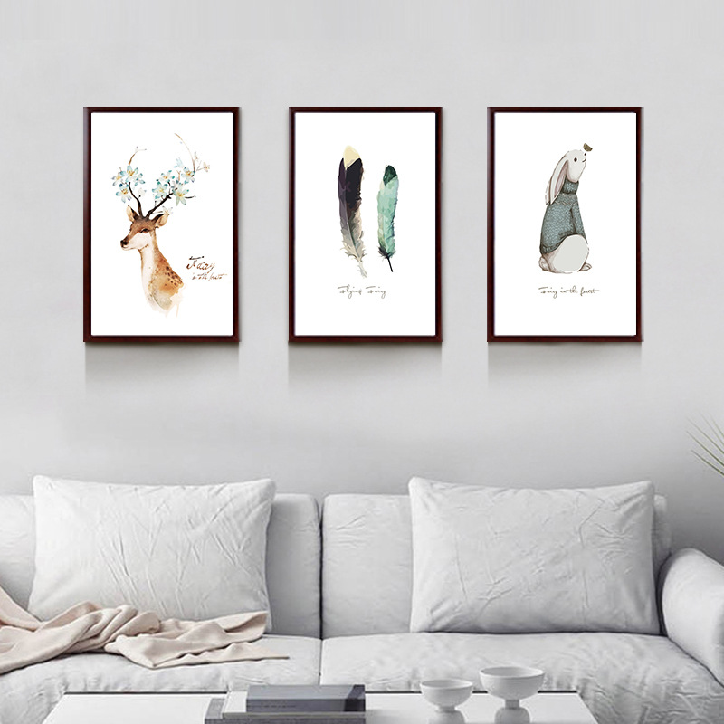 景宇 三联副照片墙创意组合相框墙客厅悬挂相片墙餐厅无痕钉挂墙