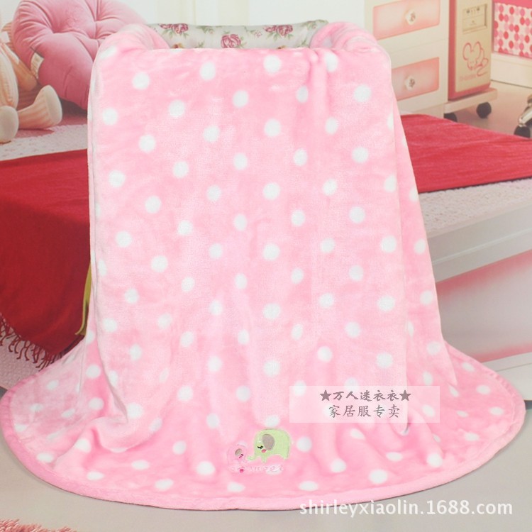 粉色亲子象 童毯 (27)