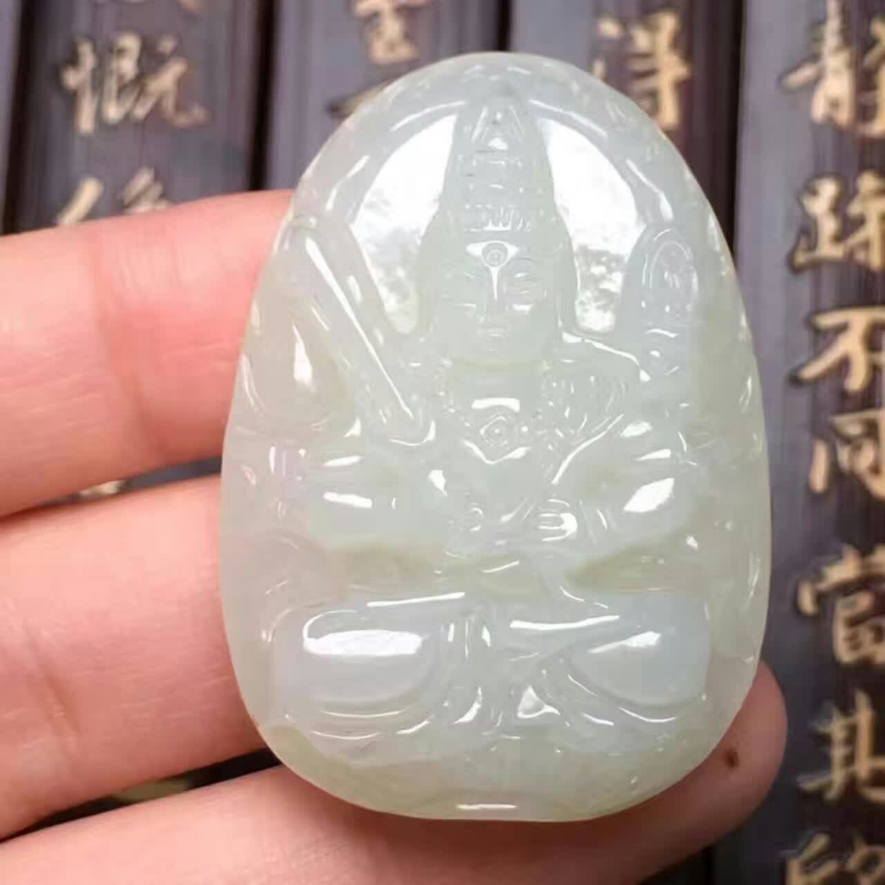 唯升天然和田玉八大生肖守护神吊坠  21|47257122036